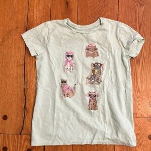 J Crew Crewcuts Cat tee Medium
